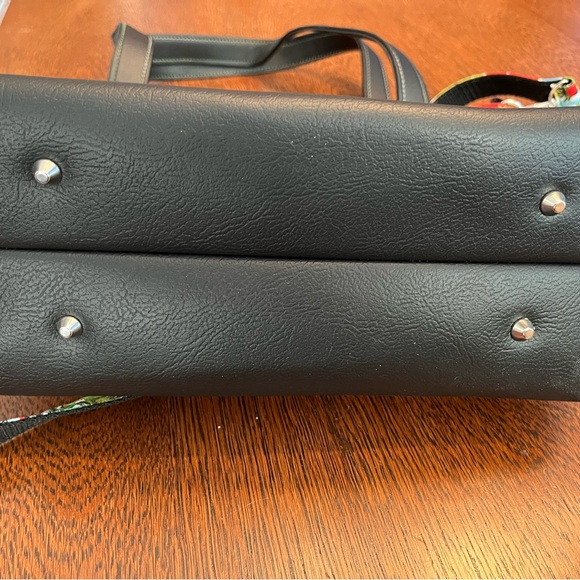 NWOT Handmade Grinchmas Themed Satchel Bag -Green, Red & trimmed in Black. - Picture 4 of 13